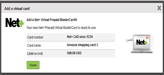 Cartão virtual pré-pago Neteller