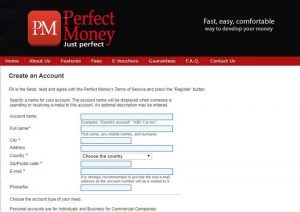 Open a Perfect Money Account from India