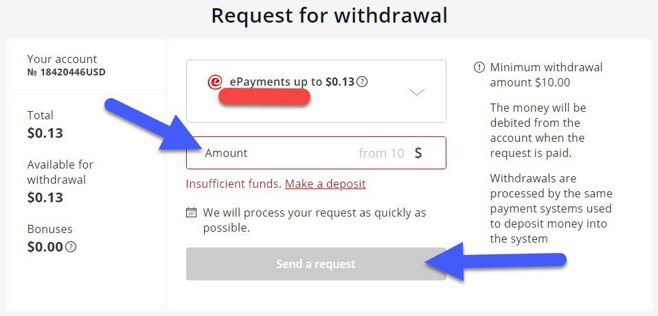 olymp trade withdrawal process